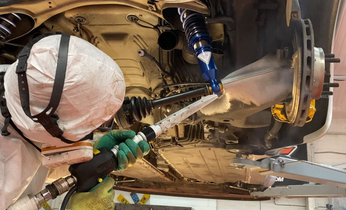 Car Underseal Dry Ice Blasting